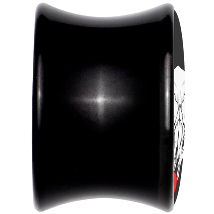 Holiday Dead Nosed Reindeer Black Acrylic Saddle Plug Set by Onyx O