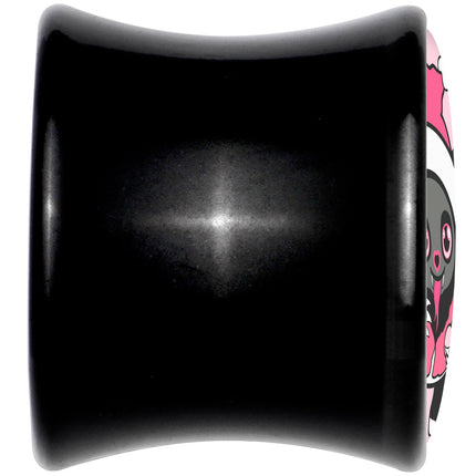 Krampus Cutie Christmas Holiday Black Acrylic Saddle Plug Set by Onyx O