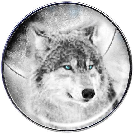16G Blue Eyed Night Wolf Tragus Cartilage Earring