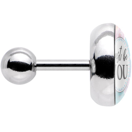 16G 1/4 Watercolor Just Be You Feathers Tragus Cartilage Earring