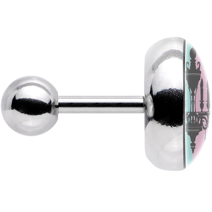 16G 1/4 Blue Pink Split Chandelier Tragus Cartilage Earring