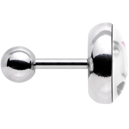16G 1/4 Pretty Pink Model Super Star Tragus Cartilage Earring