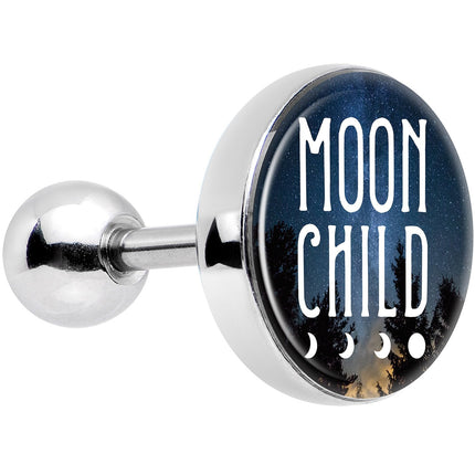 16G 1/4 Moon Child Tragus Cartilage Earring