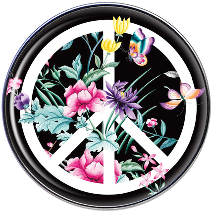 16G 1/4 Floral Peace Sign Tragus Cartilage Earring