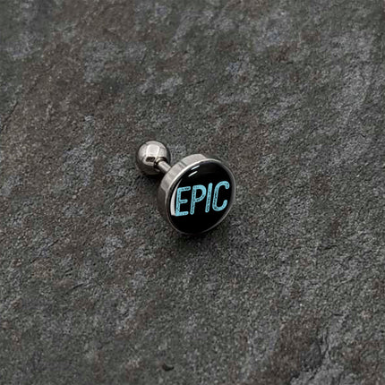 16G 1/4 Epic Blue Cartilage Tragus Earring