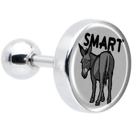 16G 1/4 Donkey Smart Ass Tragus Cartilage Earring by Onyx O