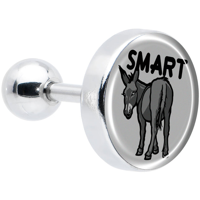 16G 1/4 Donkey Smart Ass Tragus Cartilage Earring by Onyx O
