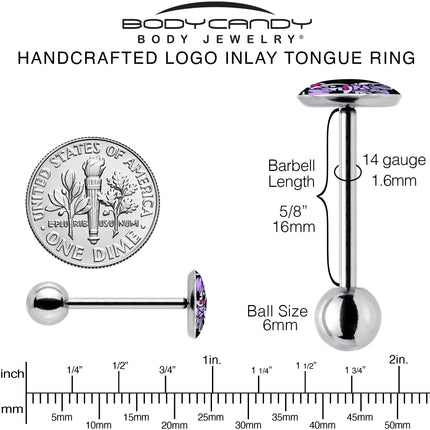 Attitude Teddy Bear Barbell Tongue Ring by Onyx O