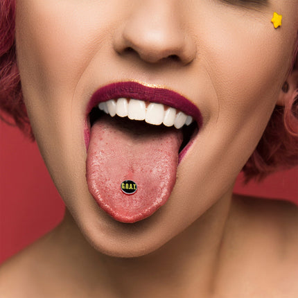 G.O.A.T. Barbell Tongue Ring by Onyx O