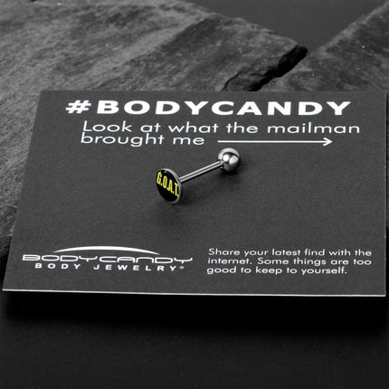G.O.A.T. Barbell Tongue Ring by Onyx O