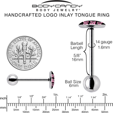 Love That 4 You Barbell Tongue Ring by Onyx O