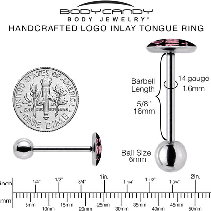 RAWR Kittly Cat Barbell Tongue Ring by Onyx O
