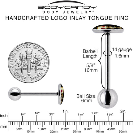 Voodoo Doll Barbell Tongue Ring by Onyx O