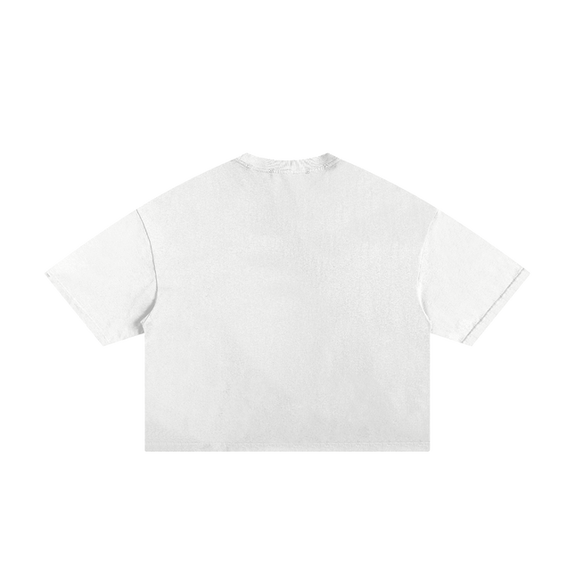 Kirby Vintage Streetwear Shirt Y2K Frayed Boxy Tee White Pink Cotton 250 GSM Distressed All Over