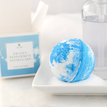 Body Candy NY Frozen Peppermint Snowflake Bath Bomb