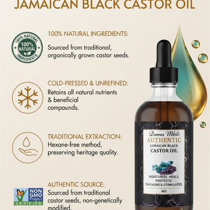 Unrefined Jamaican Black Castor Oil