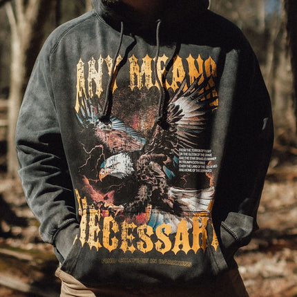 Depraved Pullover Hoodie Vintage Black