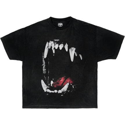 Dog Teeth Streetwear Boxy Tee Unisex Cotton Boxy Fit 240 GSM