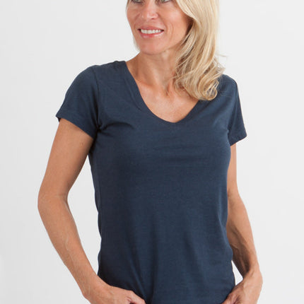 Clearance Women's Bamboo V-Neck Cap Sleeve T-Shirt