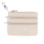 Ecru - (3) Zippered Pouch (Hardware: Silver)