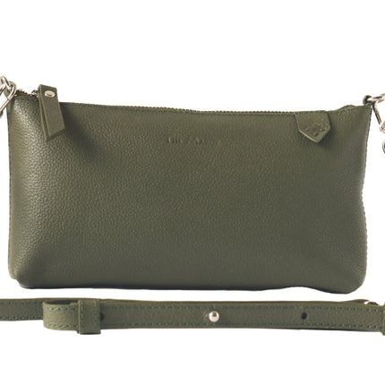 Elia Convertible Leather Bag – Clutch, Shoulder & Crossbody