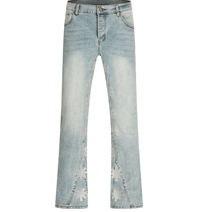 STONE ASTERISK FLARE DENIM