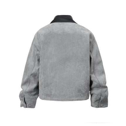 GREY SUEDE WORK JACKET
