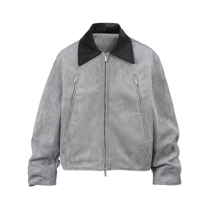 GREY SUEDE WORK JACKET