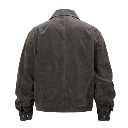 BROWN SUEDE WORK JACKET