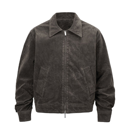 BROWN SUEDE WORK JACKET