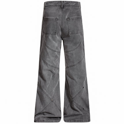 GREY PANEL DENIM