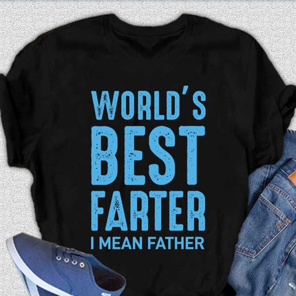World's Best Farter Men's Bamboo Viscose/Organic Cotton Short Sleeve Graphic T-Shirt
