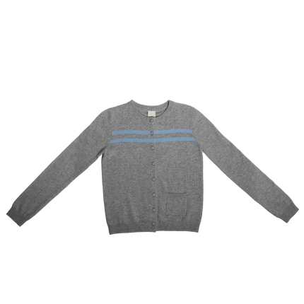 Cashmere Wool Stripe Cardigan