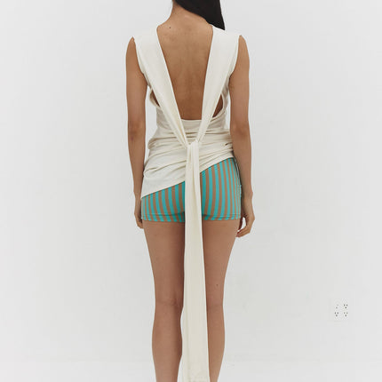 BEATRIZ DRESS IN OFF WHITE