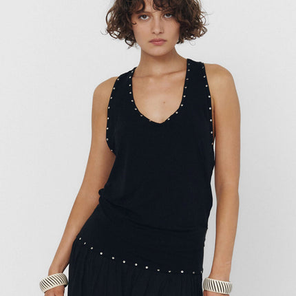 YUAN TANK TOP IN BLACK