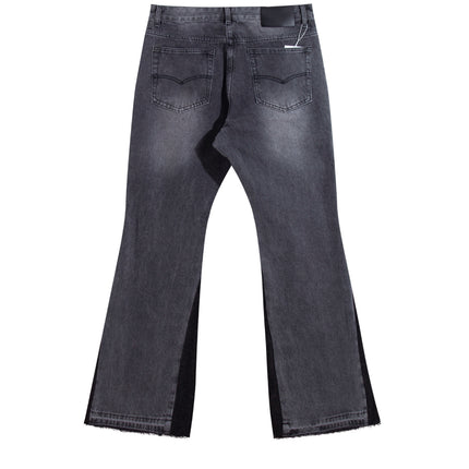 CHARCOAL SPLIT DENIM