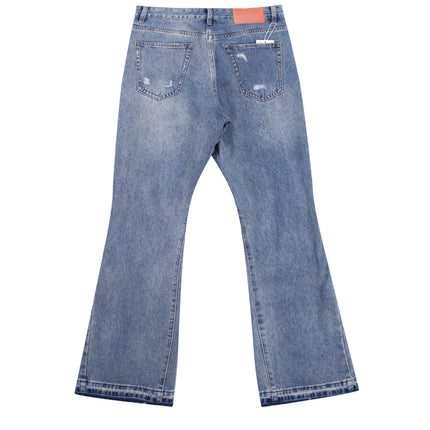 DESTROYED SPLIT DENIM
