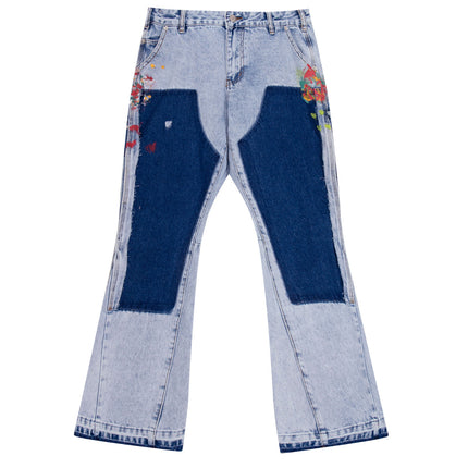 AZUL SPLIT PAINTERS DENIM