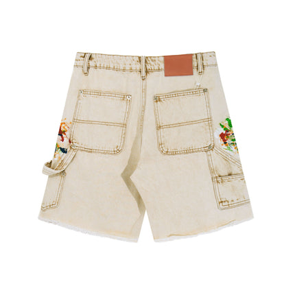 SAND SPLIT PAINTERS SHORTS