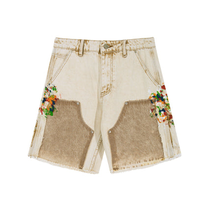 SAND SPLIT PAINTERS SHORTS