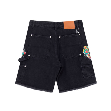 NOIR SPLIT PAINTERS SHORTS
