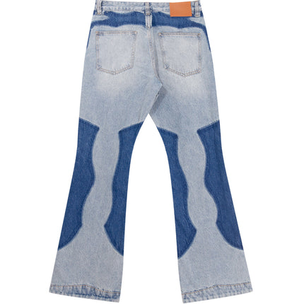 AZUL SPLIT PATCHWORK DENIM