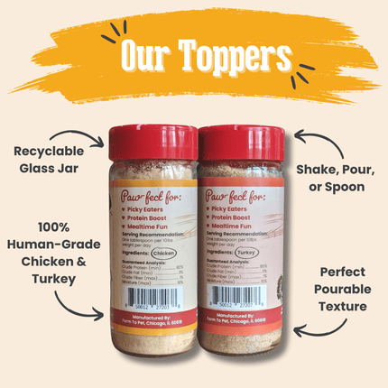 Chicken & Turkey Dog Food Topper Bundle