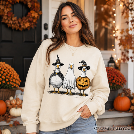 Haunting Honkers Goose Sweatshirt, Funny Halloween Costumes Sweater