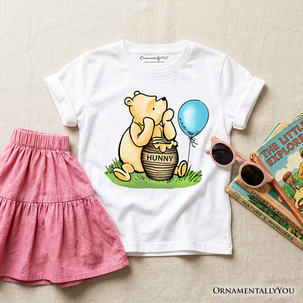 Kids Charming Winnie-the-Pooh Cute T-Shirt, Trendy Youth Tee