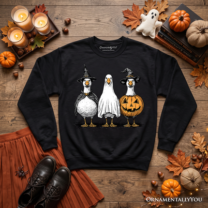 Haunting Honkers Goose Sweatshirt, Funny Halloween Costumes Sweater