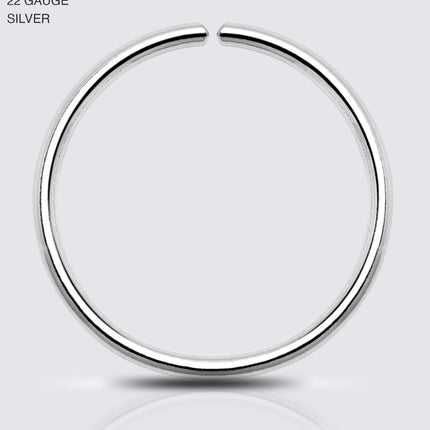 Single Hoop Nose 925 Sterling Silver Nose Hoop Ring