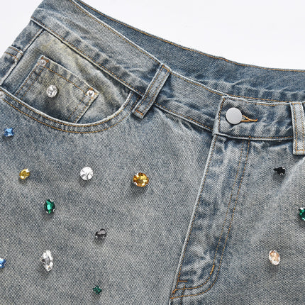 AZUL COLORED GEMSTONE DENIM
