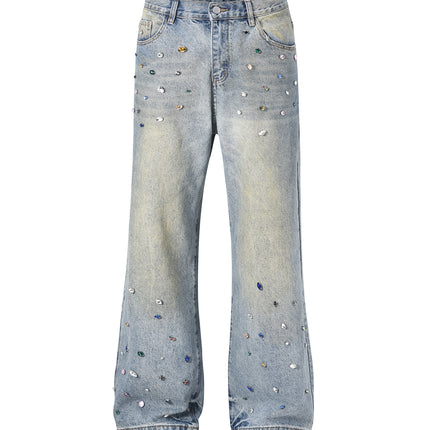 AZUL COLORED GEMSTONE DENIM