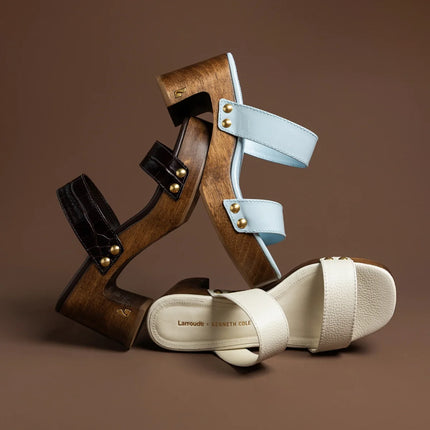 Larroudé x Kenneth Cole: Sandal Maya Patent Leather